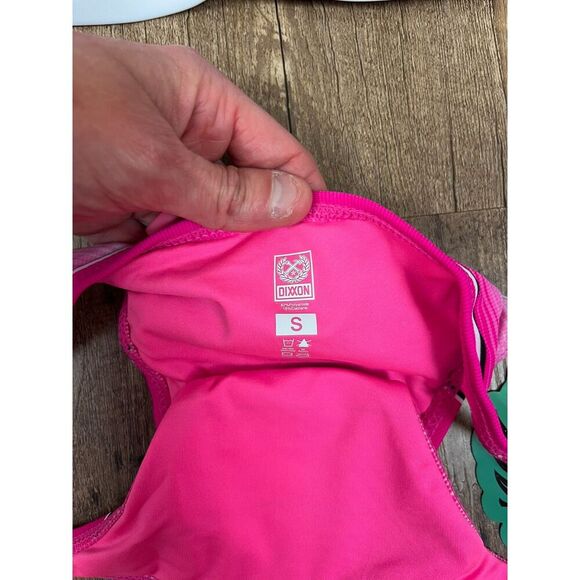 Dixxon Flannel Co Serape Striped Pink Bikini Two Piece Swimsuit Women's S NWT - Picture 4 of 8